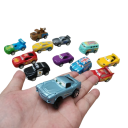 12 darabos ötvözet játékautó készlet 1:55 Disney Pixar Verdák 6 cm modellek Villám McQueen Mater Jackson Storm Holley Shiftwell Gyermekjátékok 3