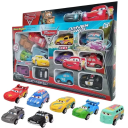 12 darabos ötvözet játékautó készlet 1:55 Disney Pixar Verdák 6 cm modellek Villám McQueen Mater Jackson Storm Holley Shiftwell Gyermekjátékok 5