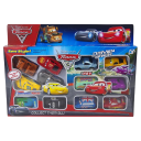 12 darabos ötvözet játékautó készlet 1:55 Disney Pixar Verdák 6 cm modellek Villám McQueen Mater Jackson Storm Holley Shiftwell Gyermekjátékok 6