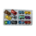 12 darabos ötvözet játékautó készlet 1:55 Disney Pixar Verdák 6 cm modellek Villám McQueen Mater Jackson Storm Holley Shiftwell Gyermekjátékok 7