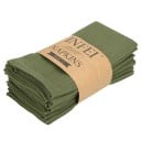 12 ks Látkové obrúsky na prostíranie 40 x 40 cm 80% bavlna a ľan 20% polyester Jednofarebné dekoratívne obrúsky 18