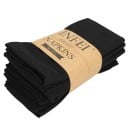 12 ks Látkové obrúsky na prostíranie 40 x 40 cm 80% bavlna a ľan 20% polyester Jednofarebné dekoratívne obrúsky 2