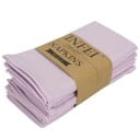 12 ks Látkové obrúsky na prostíranie 40 x 40 cm 80% bavlna a ľan 20% polyester Jednofarebné dekoratívne obrúsky 19