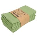 12 ks Látkové obrúsky na prostíranie 40 x 40 cm 80% bavlna a ľan 20% polyester Jednofarebné dekoratívne obrúsky 10