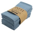 12 Pack Cloth Napkins for Table Setting 40 x 40 cm 80% Cotton and Linen 20% Polyester Solid Colour Decorative Napkins 24