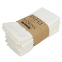 12 Pack Cloth Napkins for Table Setting 40 x 40 cm 80% Cotton and Linen 20% Polyester Solid Colour Decorative Napkins 15