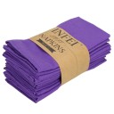 12 Pack Cloth Napkins for Table Setting 40 x 40 cm 80% Cotton and Linen 20% Polyester Solid Colour Decorative Napkins 12