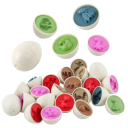 12 pcs Œufs de jeu avec des dinosaures 4,5 x 6 cm Jouet éducatif pour le tri Développement de la motricité et de la coordination main-œil Boîte 10