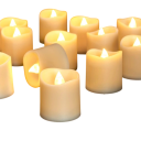12 pz Candele Elettroniche LED 3,8 x 4,5 cm Corpo in Plastica per Decorazioni, Candele Sicure per Tavolo e Casa 1