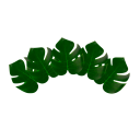 12 pz Foglie di palma tropicali artificiali 18x20 cm Decorazione da tavolo Giungla Safari Matrimoni Estivi Compleanni Feste Decorazioni per la casa 3