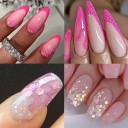12 slags glitrende neglepulver i blandede farver til kreativ manicure og nail art 2