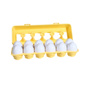 12 Sorting Sensory Eggs 4.5 x 5 cm Vehicles in a Box Car Train Plane Learning Shape Recognition Fine Motor Skills and Coordination for Children 3+ 2