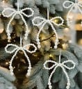 12 stuks Kerststrikken 9 cm Plastic versieringen voor de kerstboom Kerstdecoratie Accessoires voor het inpakken van cadeaus Winterdecoratie 1