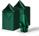 12 stuks Satijnen servetten 30 x 30 cm Glanzend fijn materiaal Elegante stoffen servetten voor bruiloften feesten feestelijke tafeling 12