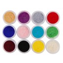 12 színű bársonyos pigment körmökhöz kreatív manikűr és körömművészet különböző hatásokkal 1