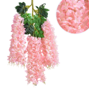 12 unidades de Wisteria artificial 110 cm Flor decorativa colgante Glicinia artificial guirnalda floral decoración para boda jardín interior 9