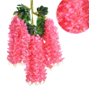 12 unidades de Wisteria artificial 110 cm Flor decorativa colgante Glicinia artificial guirnalda floral decoración para boda jardín interior 5