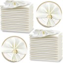 12 unidades Servilletas de Satén 30 x 30 cm Material Brillante y Suave Servilletas de Tela Elegantes para Bodas Celebraciones y Comidas 7
