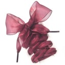 120 cm Nylon Shoelaces Flat Ribbon with Satin Shine Decorative Fashion Laces for Trainers, Ballerinas and Smart Shoes 4