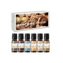 Ensemble d'huiles parfumées Homemade Bread 6×10 ml emballage cadeau 165 × 72 mm noix de coco chocolat café pour diffuseur aromathérapie 1