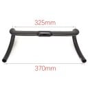 Silniční karbonová řídítka 370 mm šířka 325 mm horní úchop lehká konstrukce černá pro silniční a gravel kola 5