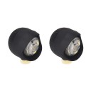 2 st LED-lampor för crocs med 3 blinklägen 12mm knappar inbyggt batteri PVC vattentåliga tillbehör för trädgårdsskor 14