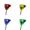 LED swingers set Hirisi 4 st längd 25 cm plasthuvud rostfri stång med vikt svart nappindikator för fiskegrepp 5