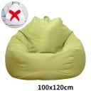 Housse de pouf 100×120 cm avec zip pour remplissage de billes en mousse et textile pour un siège confortable en intérieur et en extérieur 8