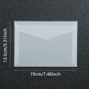Sada 50 ks průhledných obálek 19 x 13,5 cm poloprůhledný papír samolepicí klopa obálky na přání pozvánky 2