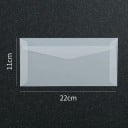 Sada 50 ks průhledných obálek 22 x 11 cm poloprůhledný papír samolepicí klopa obálky na přání pozvánky 2