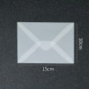 Sada 50 ks průhledných obálek 15 x 10 cm poloprůhledný papír samolepicí klopa obálky na přání pozvánky 2