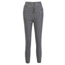 Pantalons pour femmes à taille haute à carreaux 1