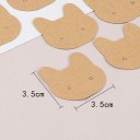 Set de 50 bucăți suporturi din hârtie pentru cercei 3,5 × 3,5 cm, carduri de prezentare pentru bijuterii cu două găuri pentru expunere 8