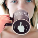 Keramisk mugg med tryck have a nice day 300–400 ml keramik svart med motiv på botten för daglig dryck 4