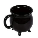 Keramische mok in de vorm van een ketel met de tekst witches brew 350 ml keramiek zwart 13 × 9,2 cm voor koffie thee en decoratie 2