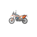 Vattentäta motorcykel sidoväskor 2 st 18 l 37 × 11 × 21 cm polyester orange universell sadelväska för resor 3