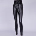 Pantalons pour femmes en simili cuir A77 1