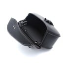 Universel motorcykel dobbelt sadeltaske PU sidelomme 27 × 23 × 20 × 12 × 11 cm sort opbevaringsbagage til motorcykel 3