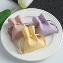 Ensemble de 5 sacs à cordon 7 x 8 cm en microfibre avec des housses en tissu coloré pour bijoux et petites choses, emballage cadeau 2