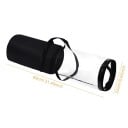 Bolsa de almacenamiento para papel de regalo 80×22 cm bolsa de PVC semitransparente con asa envoltura portátil para rollos de papel de regalo 2