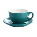Chávena de cerâmica com pires 220 ml dimensões compactas 9,7 × 9,3 cm diâmetro do pires 14,5 cm para café e espresso 2