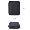 Capa de gel para assento de motocicleta antideslizante com estrutura em colmeia 28 × 21 × 3 cm superfície em malha preta para moto uso universal 6