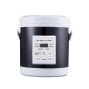 Multifunktionaler Reiskocher mit Display 1,2–1,6 l elektrischer schwarz-weißer Küchenkochtopf für Reis, Suppe und Brei 1