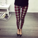 Rutiga leggings för kvinnor J519 1