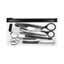 11-delt sæt til pleje af øjenbryn og vipper saks pincet barberblade børste kam sort kosmetisk sæt til kvinder derhjemme 3