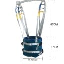 Zvedací Pás Na Pacienta Pro Přesun a Oporu Rehabilitační Popruhy Velikost L Obvod 55-72,5 cm Zelená Pro Osoby Se Zdravotním Omezením 4