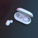 Trådlösa in-ear hörlurar med laddningsbox för musik och samtal Bluetooth 5.0 Röstassistent Silikonproppar Batteri 300 mAh 1