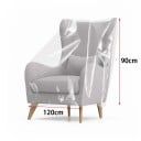 Transparent Plastic Chair Cover 90 x 120 cm Protection Against Pet Scratches Waterproof Cover Against Dust and Dirt For Furniture Protection 2