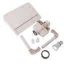 Pool Waterfall Fountain Attachment for Above Ground Pools Dimensions 33.5 x 23 x 27 cm Removable Plastic PVC Beige For Pool and Garden Decoration 2