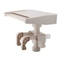 Pool Waterfall Fountain Attachment for Above Ground Pools Dimensions 33.5 x 23 x 27 cm Removable Plastic PVC Beige For Pool and Garden Decoration 4